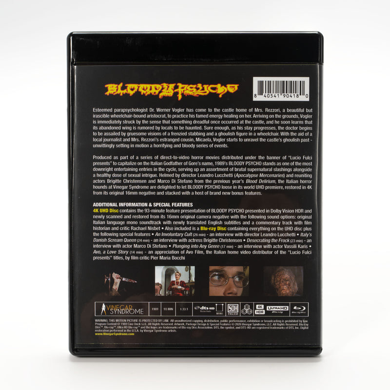Bloody Psycho (Alternate Slipcover) – Vinegar Syndrome
