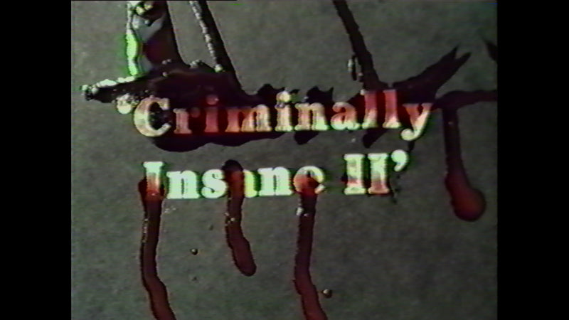Criminally Insane 2