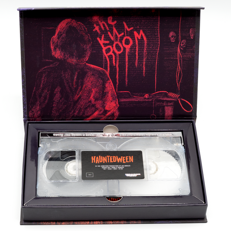 Hauntedween - Limited Edition Deluxe LED VHS – Vinegar Syndrome Hauntedween - Limited Edition Deluxe LED VHS – Vinegar Syndrome
