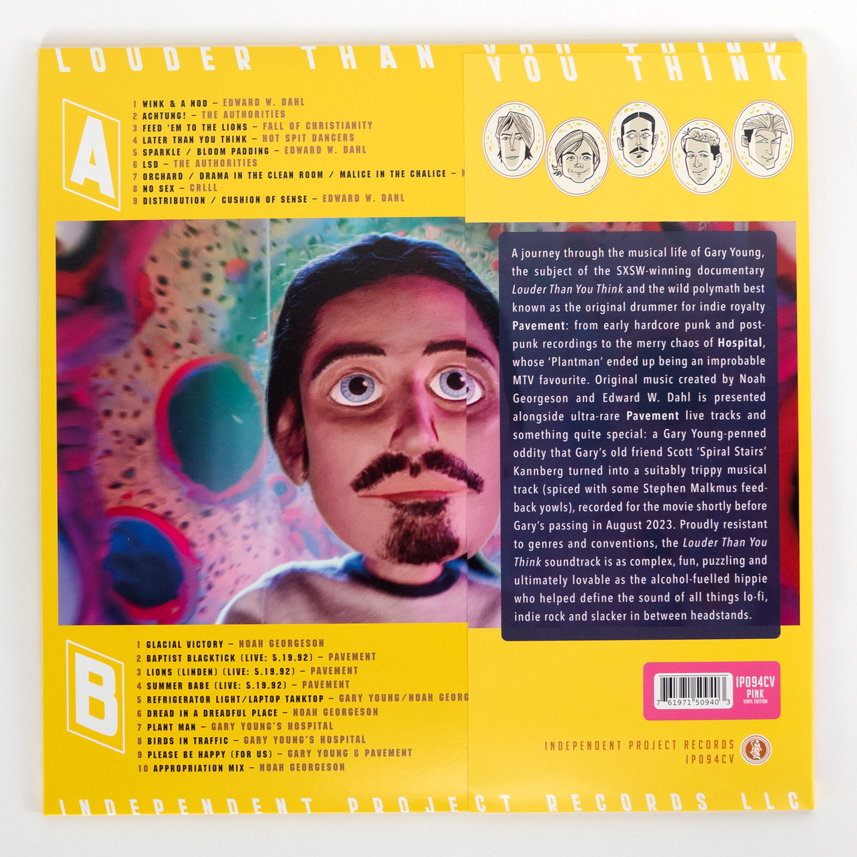 Louder Than You Think: A Lo-Fi History of Gary Young & Pavement - Pink Vinyl LP