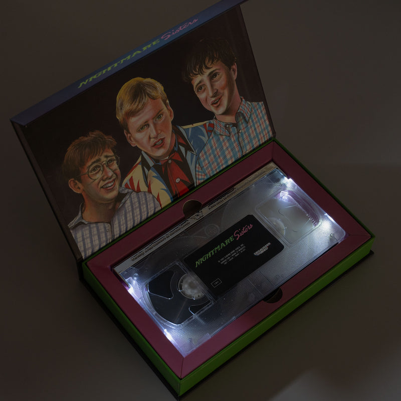 Nightmare Sisters - Limited Edition Deluxe LED VHS – Vinegar Syndrome