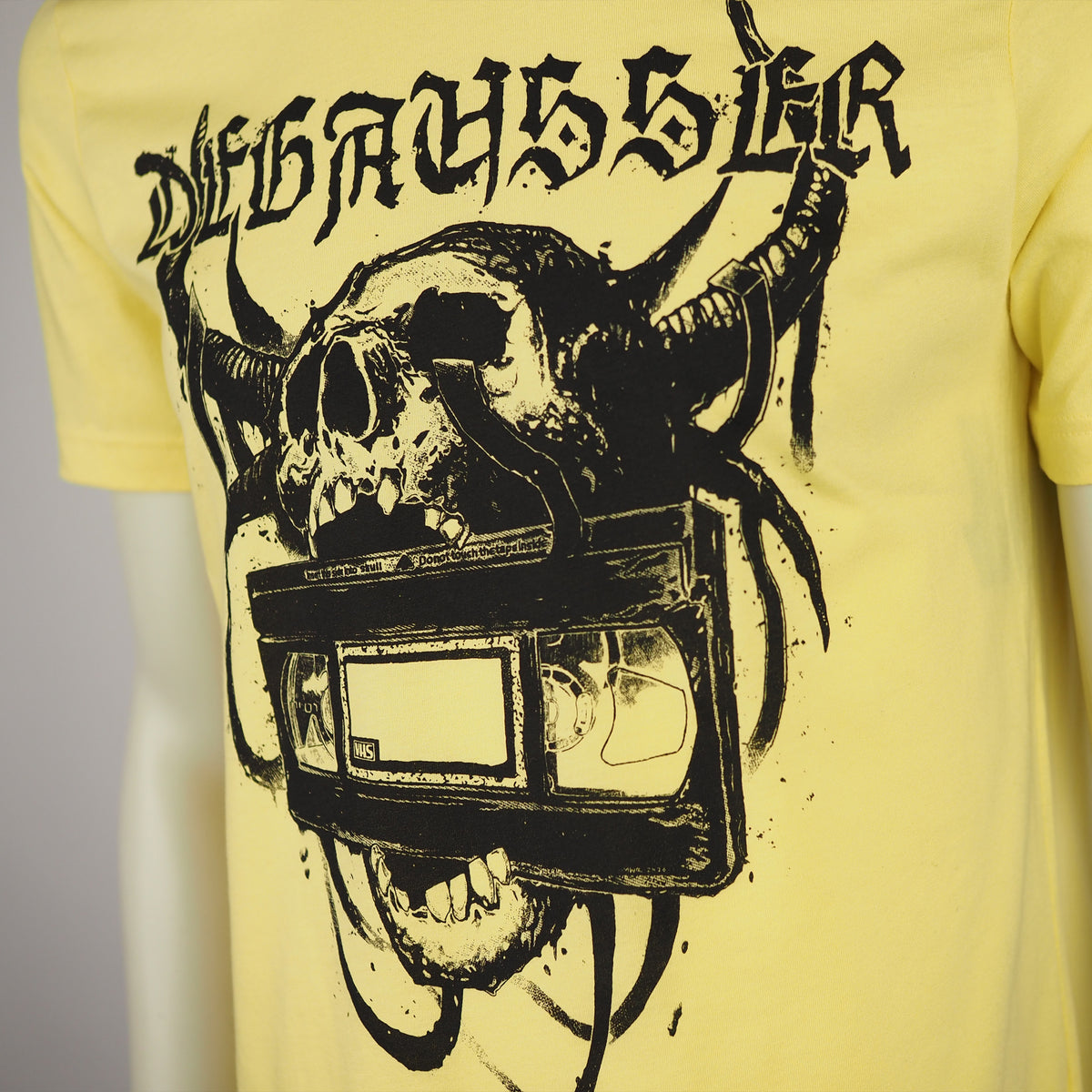Degausser Video Home Skull - Shirt - Yellow