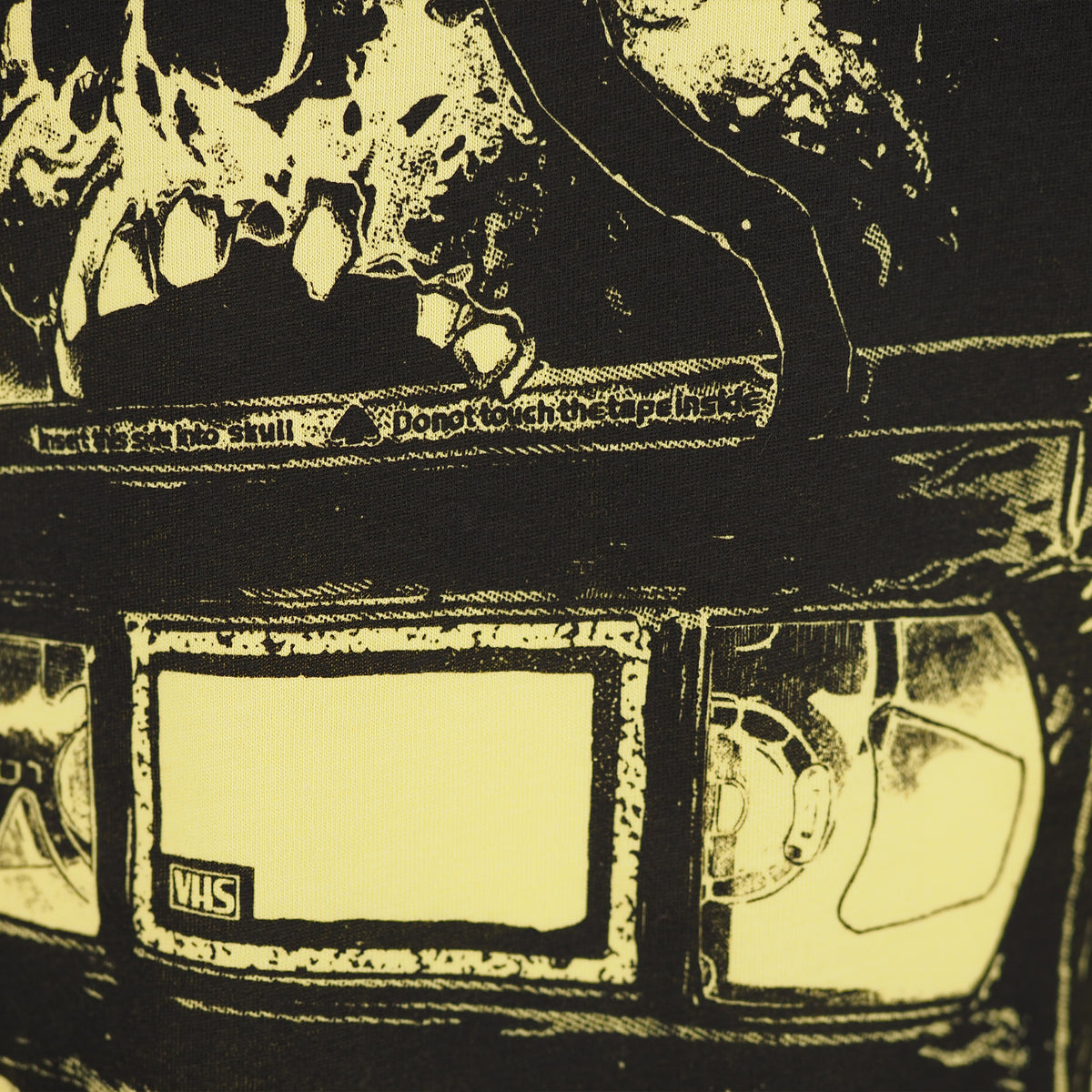 Degausser Video Home Skull - Shirt - Yellow
