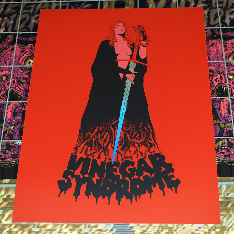 silvano rhodaページ VS Swordstress - Rainbow Holographic Foil Screen Print – Vinegar