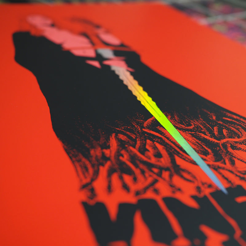 VS Swordstress - Rainbow Holographic Foil Screen Print – Vinegar