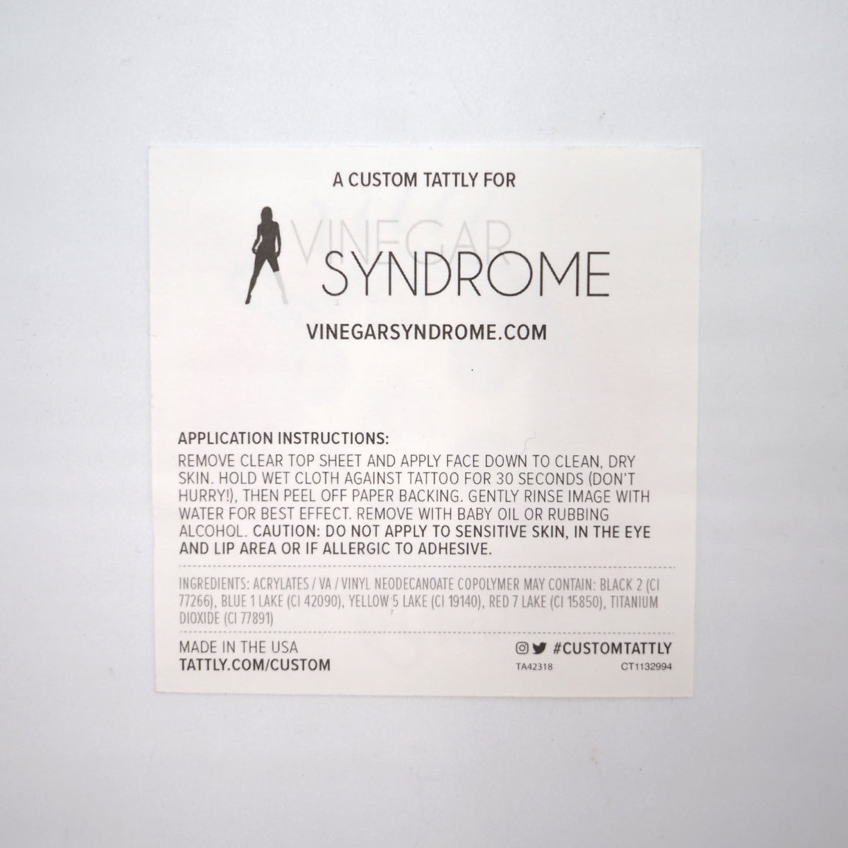 Vinegar Syndrome 'Hot Reel' Temporary Tattoo