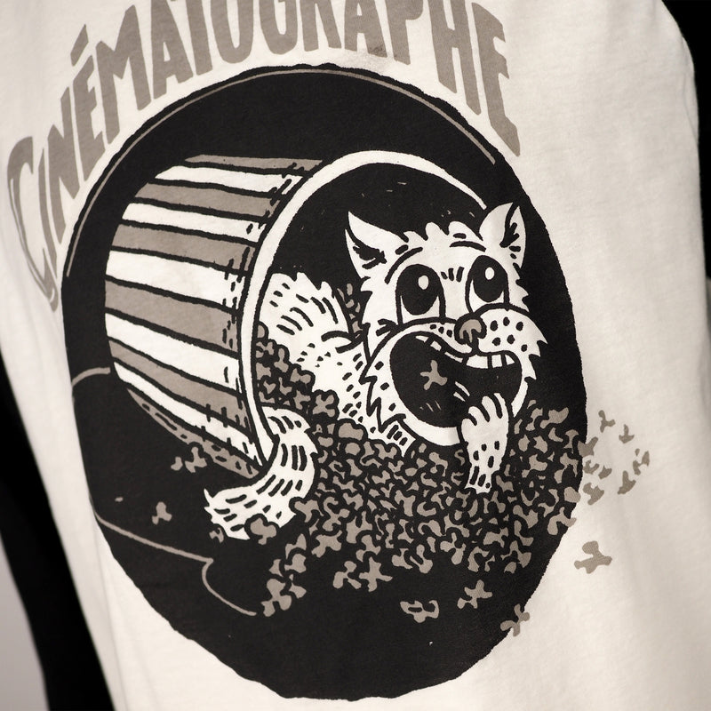 Cinématographe Feral Popcorn - 3/4 Sleeve Jersey Shirt
