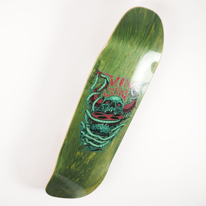 VinSyn Reel Skull - Skate Deck