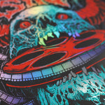 VinSyn Reel Skull - Rainbow Holographic Screen Print