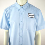 Degausser Video Logo Patch - Button Down Shirt - Blue