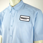 Degausser Video Logo Patch - Button Down Shirt - Blue