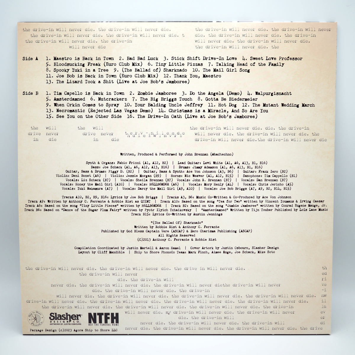The Drive-In Will Never Die: Music from The Last Drive-In Seasons 4 & 5 - Vinyl LP