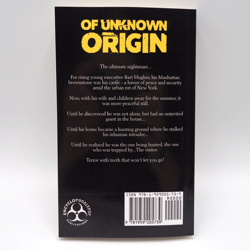 Of Unknown Origin: The Novelization - Paperback Book