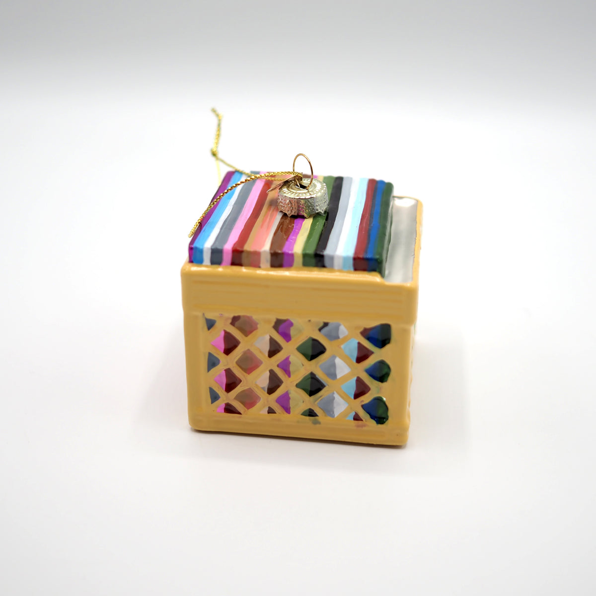 LP Crate - Glass Ornament