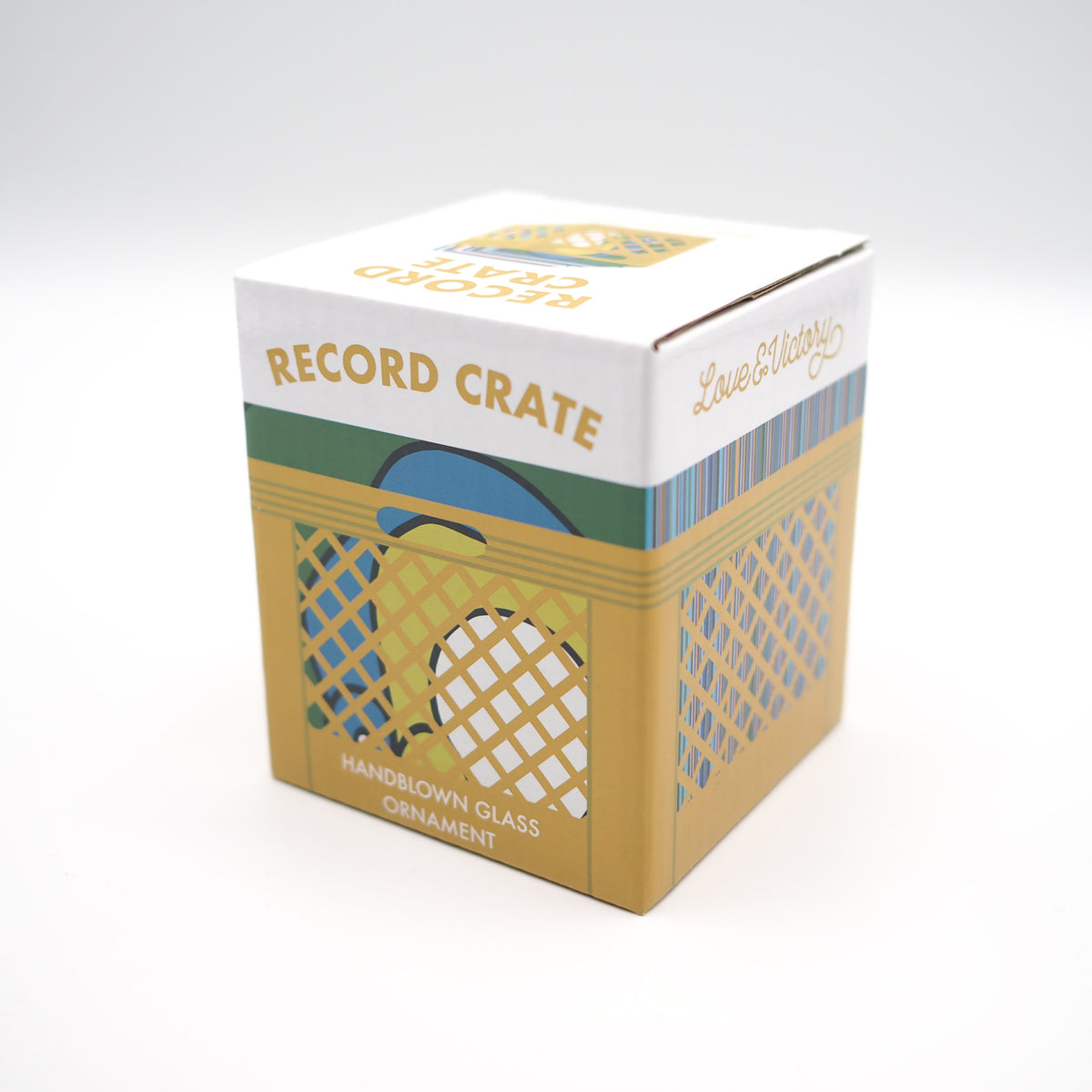 LP Crate - Glass Ornament