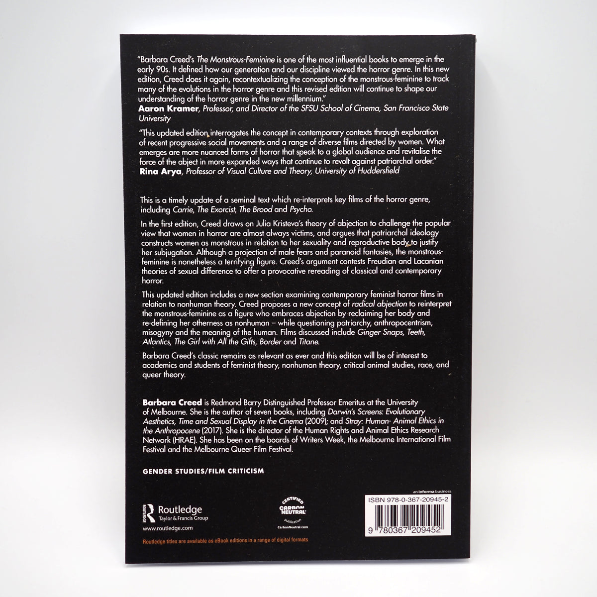 The Monstrous-Feminine: Film, Feminism, Psychoanalysis - Paperback Book