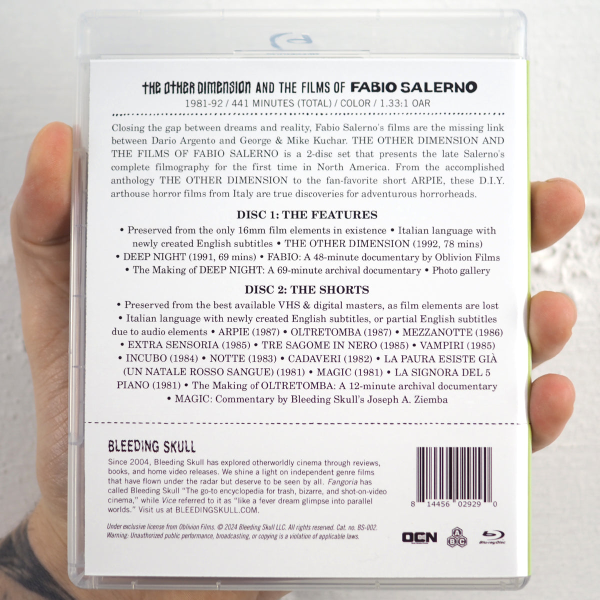 The Other Dimension and the Films of Fabio Salerno