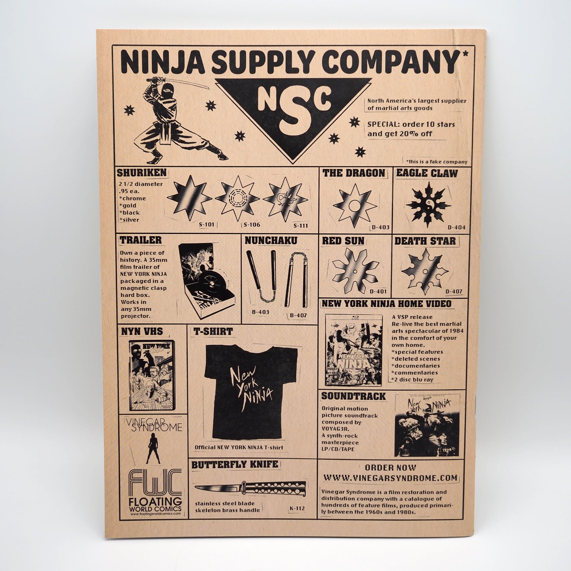 NEW YORK NINJA SUPER SPECIAL by Charles Forsman – Floating World Comics