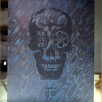 Cranialvision - VS 10 Year Anniversary Edition Holographic Black Lava Ghost Skull - Screen Print