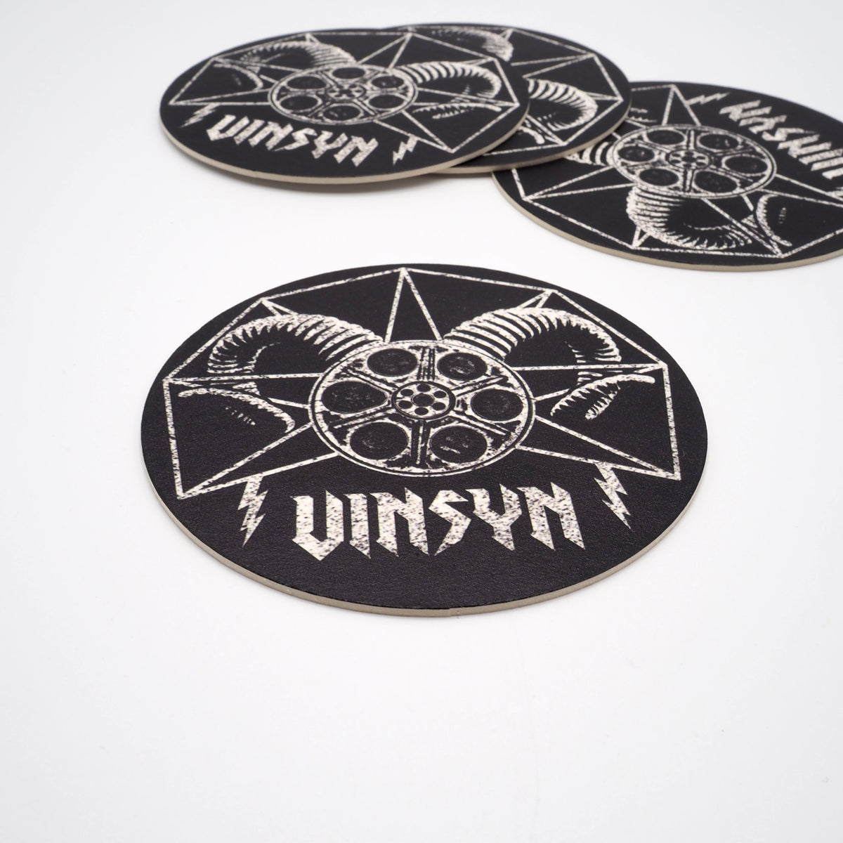 VinSyn Metal Horns Coaster