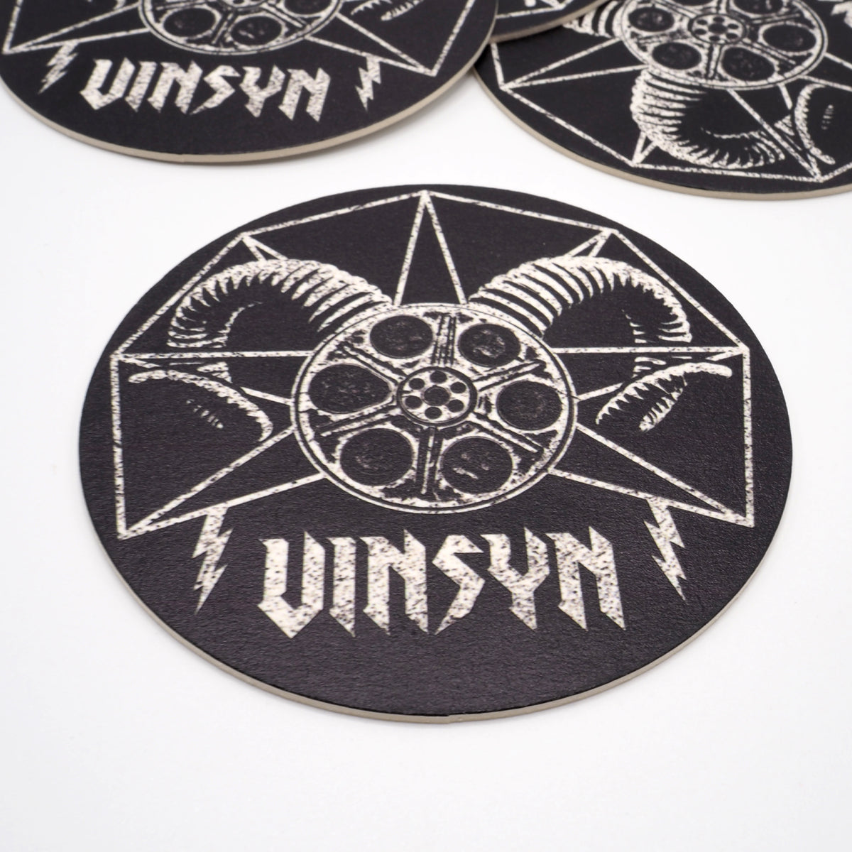 VinSyn Metal Horns Coaster