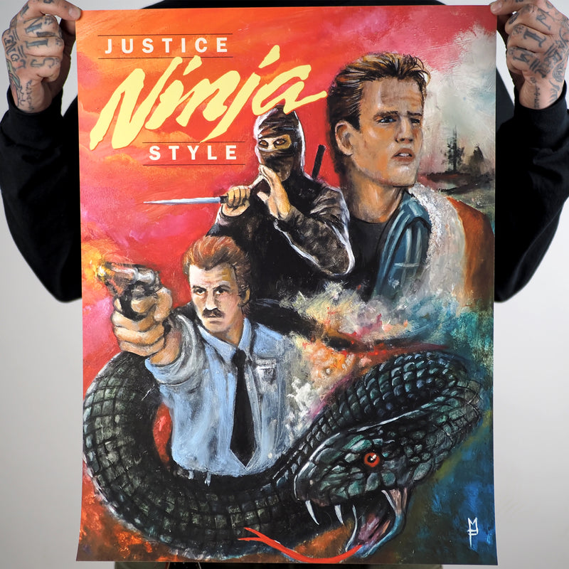 Justice Ninja Style - Limited Edition Giclee Print